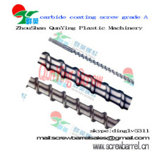 Cemented carbide screw and barrel coating class A